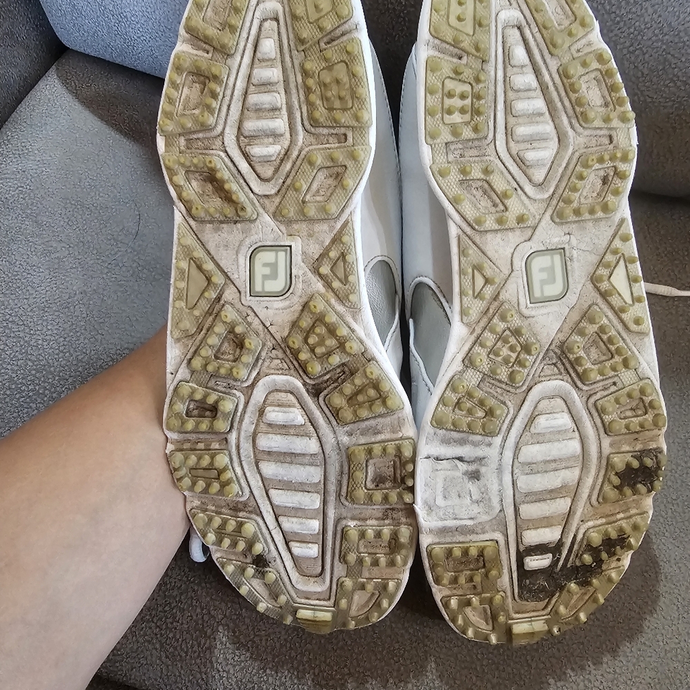 FootJoy Pro SL 98114 Womens 8,5 M Spikeless Golf Shoes White Silver - Picture 7 of 8